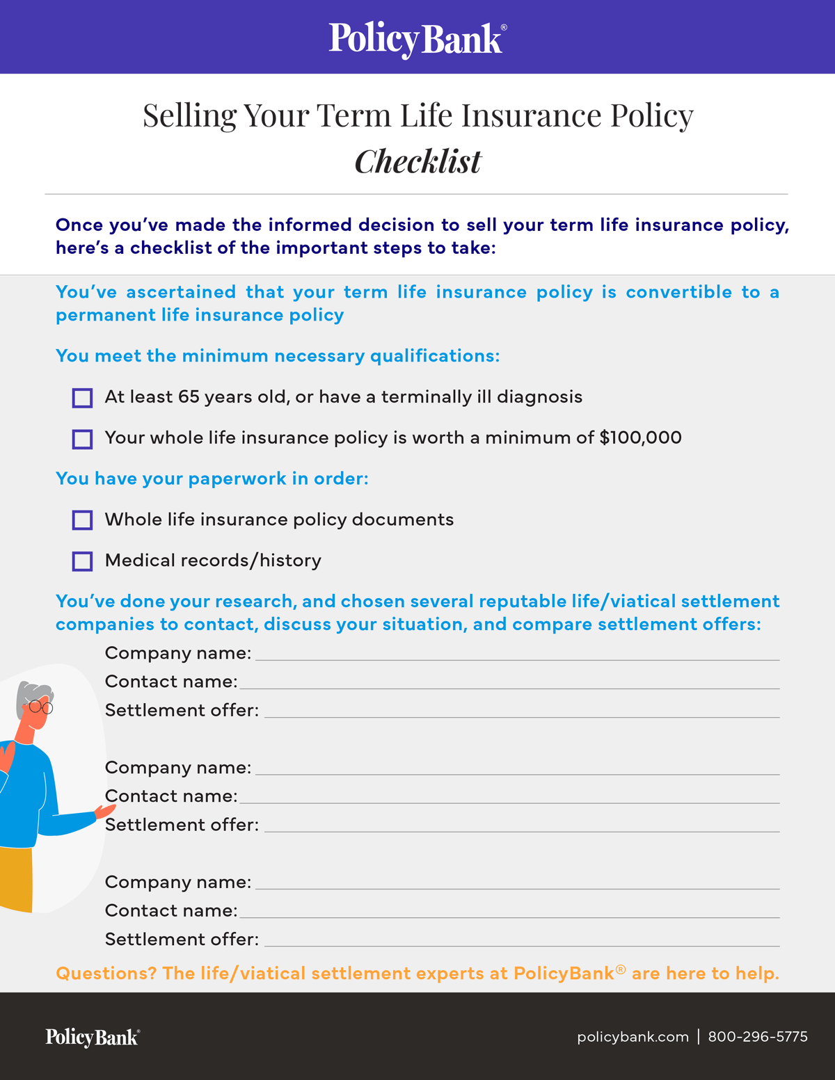  Checklist Sell My Term Life Insurance Policy PolicyBank